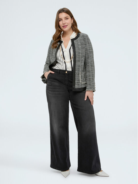 Fiorella Rubino Fiorella Rubino Jeansy P480T005227N033 Czarny Regular Fit