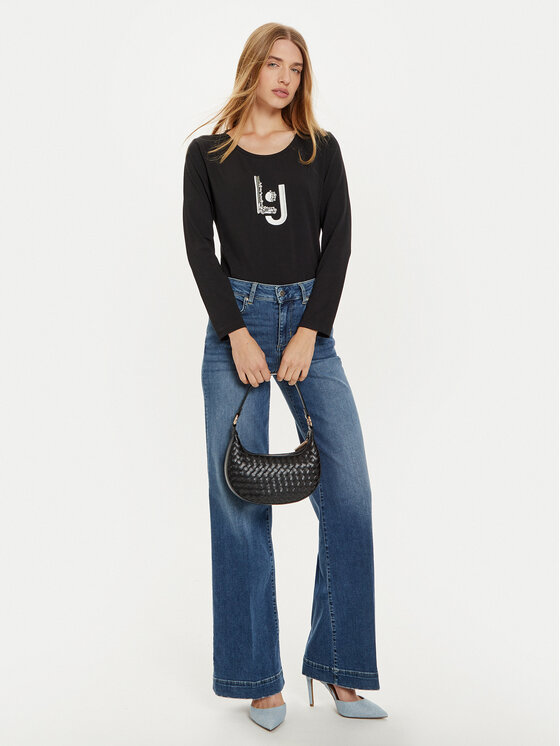 Liu Jo Sport Liu Jo Sport Blūze TF4206 JS088 Melns Regular Fit
