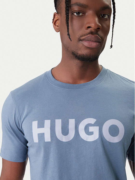 HUGO HUGO T-shirt Dulivio 50467556 Blu Regular Fit