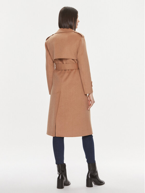 Liu Jo Liu Jo Вовняне пальто CF3002 T3540 Бежевий Relaxed Fit