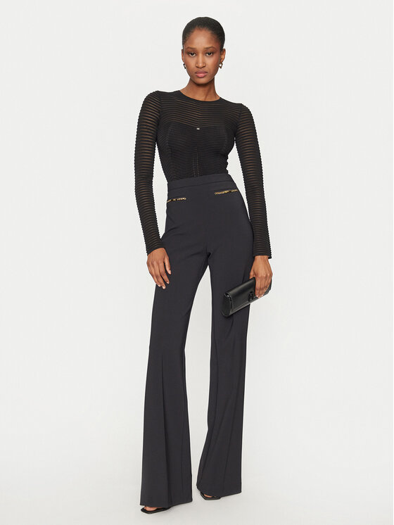 Elisabetta Franchi Elisabetta Franchi Bodi BK-64B-46E2 Črna Slim Fit