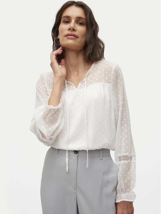 Vero Moda Vero Moda Halenka Leah 10314692 Bílá Regular Fit