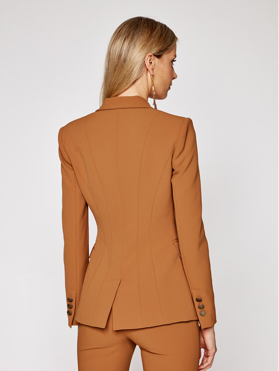 Elisabetta Franchi Elisabetta Franchi Súprava saka a látkových nohavíc TP-001-06E2-V629 Hnedá Slim Fit