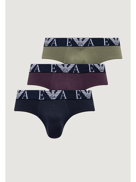 Emporio Armani Underwear Emporio Armani Underwear Μποξεράκι 3 PACK BRIEF Μπλε