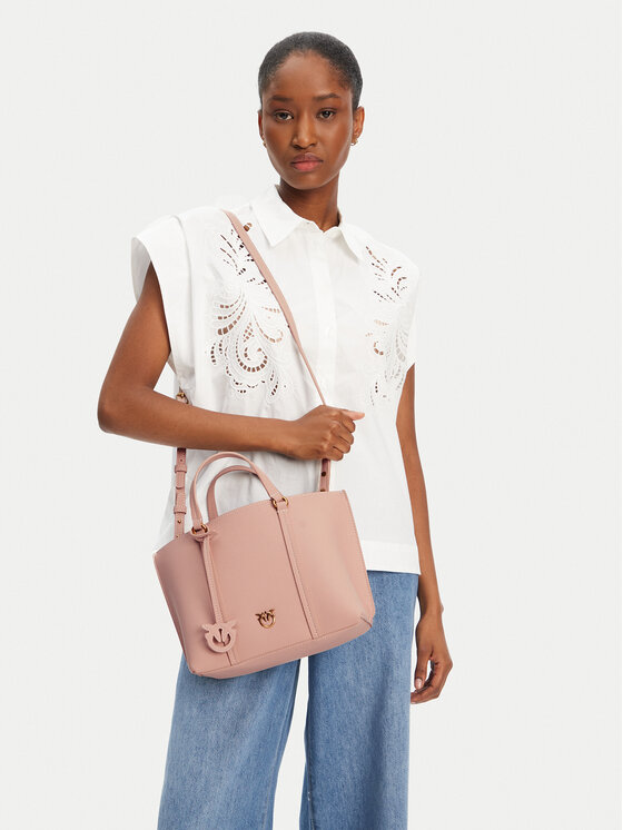 PINKO PINKO Сумка Carrie Shopper Classic AI 24-25 PLTT 102833 A1LF Рожевий