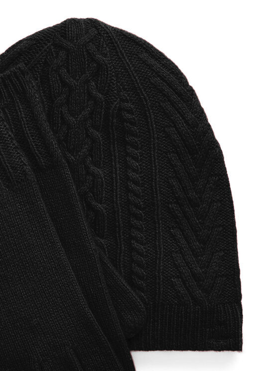 LAUREN RALPH LAUREN LAUREN RALPH LAUREN Zestaw czapka, szalik i rękawiczki 454960056002 Czarny