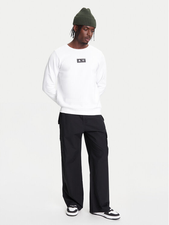 Kappa Kappa Mikina Authentic Nymphe 321Y1MW Bílá Comfort Fit