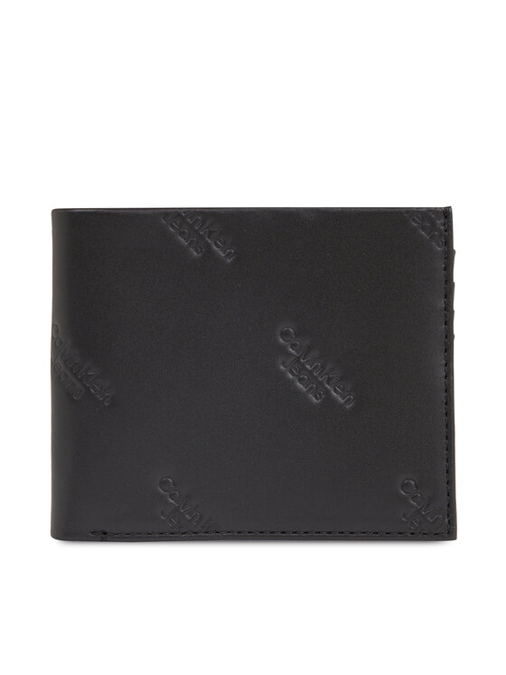Calvin Klein Jeans Calvin Klein Jeans Μεγάλο Πορτοφόλι Ανδρικό Logo Print Bifold Id K50K511814 Μαύρο