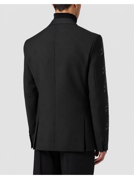 PHILIPP PLEIN PHILIPP PLEIN Marynarka 32055 Czarny Regular Fit