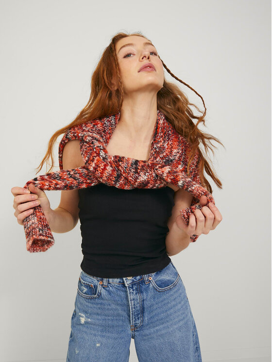 JJXX JJXX Marškinėliai Fiona 12234188 Juoda Slim Fit