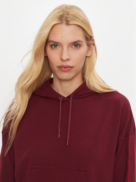 Tommy Hilfiger Tommy Hilfiger Majica dugih rukava UW0UW04783 Tamnocrvena Regular Fit