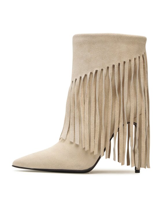 PINKO PINKO Cowboystiefel Olympe Tronchetto PE 23 BLKS1 100573 A0N8 Beige