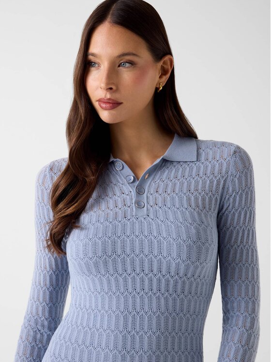 Guess Guess Sukienka codzienna 183429 Niebieski Classic Fit