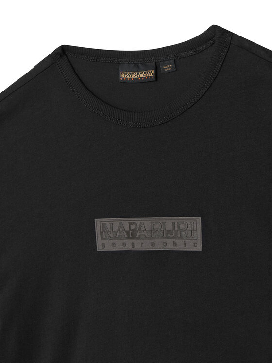 Napapijri Napapijri Футболка S-New Box Logo NP0A4IFY Чорний Loose Fit