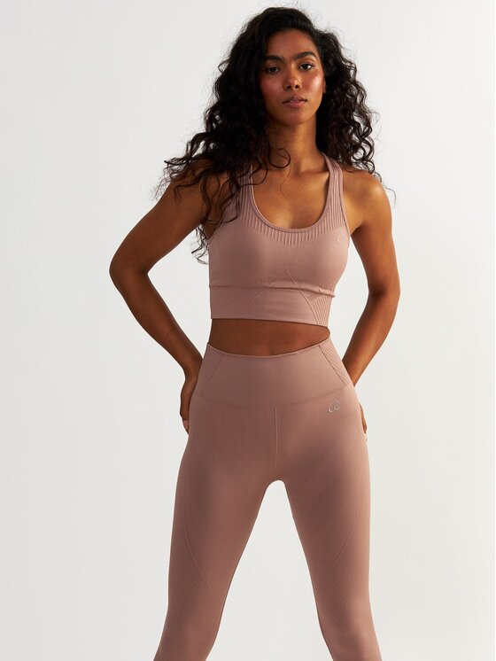 BeShaped BeShaped Biustonosz sportowy Bezszwowy Femme Force Różowy