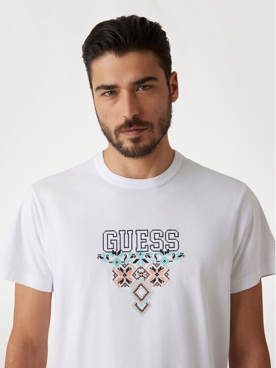 Guess Guess T-Shirt 173007 Bílá Classic Fit