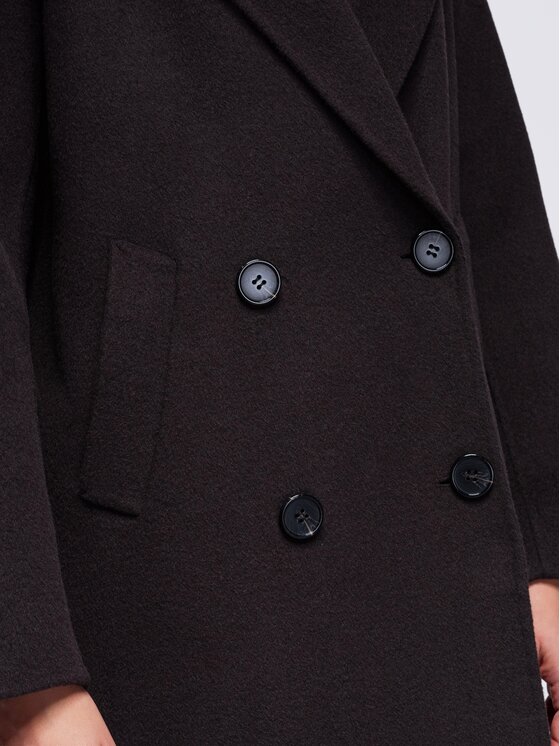 Ombre Ombre Płaszcz przejściowy OW-CT-E0029 Brązowy Relaxed Fit