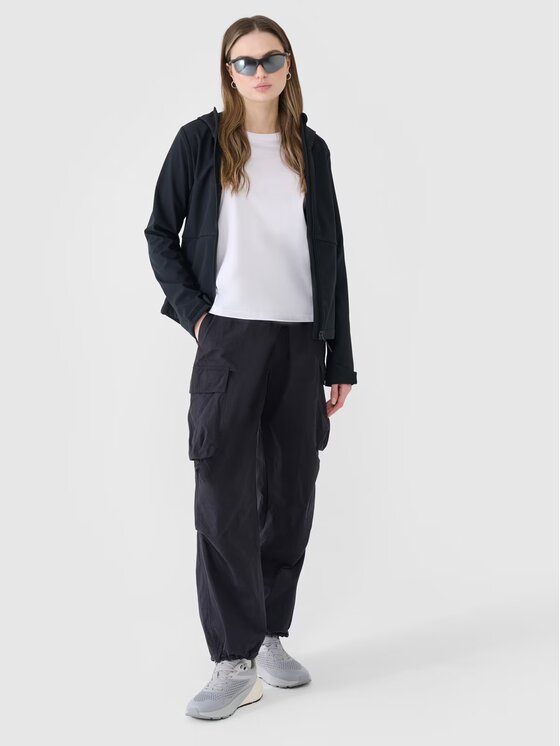 4F 4F Kurtka softshell 4FWSS25TSOFF320-20S Czarny Regular Fit