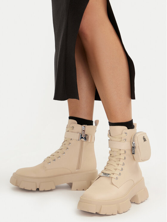 Steve Madden Steve Madden Trapery Tanker-P SM11001615-04004-299 Beżowy