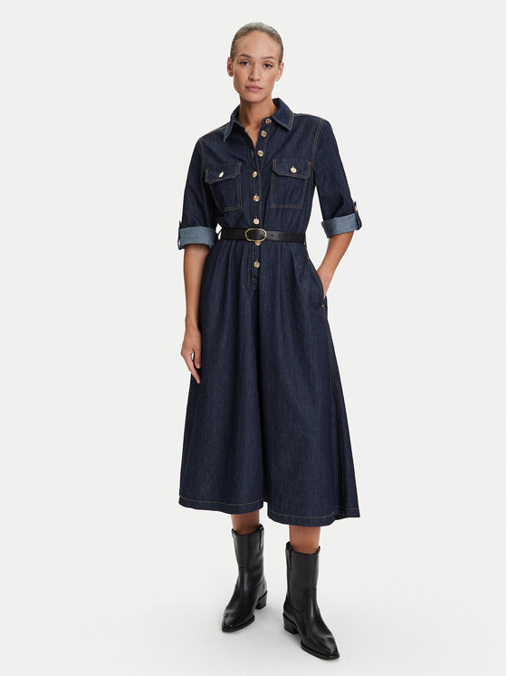 Liu Jo Liu Jo Джинсова сукня UF5148 D0268 Cиній Regular Fit