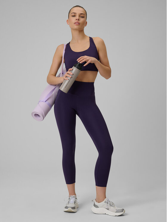 4F 4F Legginsy MULTI ACTIVE Fioletowy Slim Fit