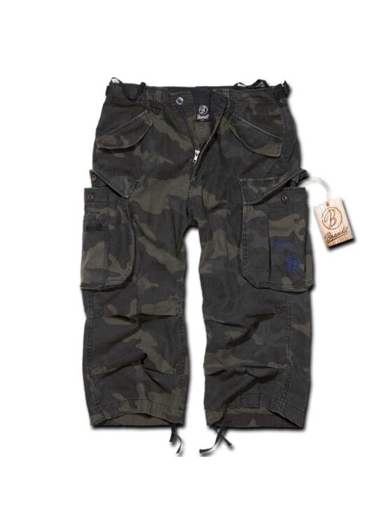 Brandit Brandit Szorty materiałowe 2003.4.M Khaki Regular Fit