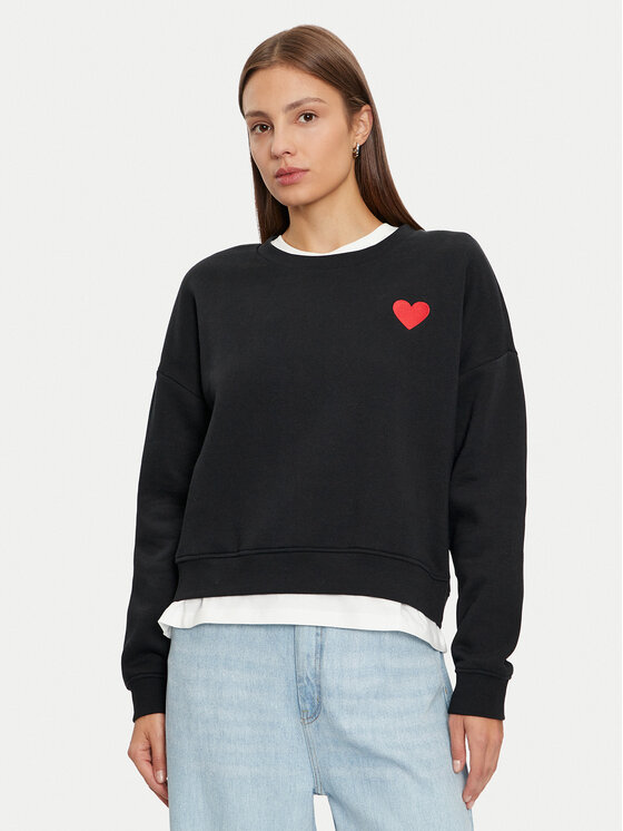 Vero Moda Vero Moda Μπλούζα Maly 10329164 Μαύρο Oversize