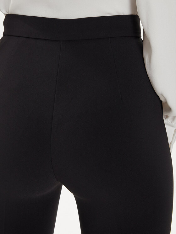 Elisabetta Franchi Elisabetta Franchi Medžiaginės kelnės PA-030-46E2-V250 Juoda Regular Fit