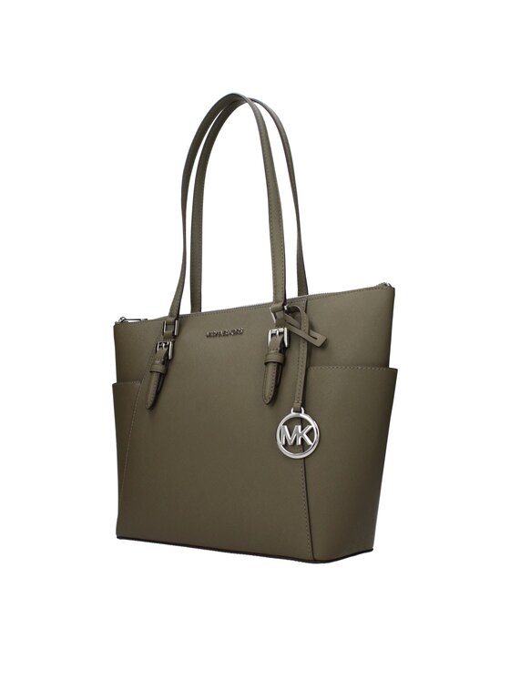 Michael Kors Michael Kors Torebka Green Leather Shoulder Zielony