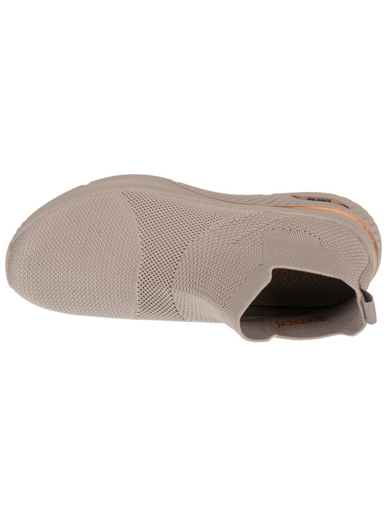 Skechers Skechers Buty do biegania Skechers Arch Fit S-Miles - Sock Walk Beżowy