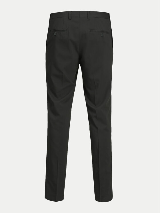 Jack & Jones Jack & Jones Společenské kalhoty Franco 12199893 Černá Super Slim Fit