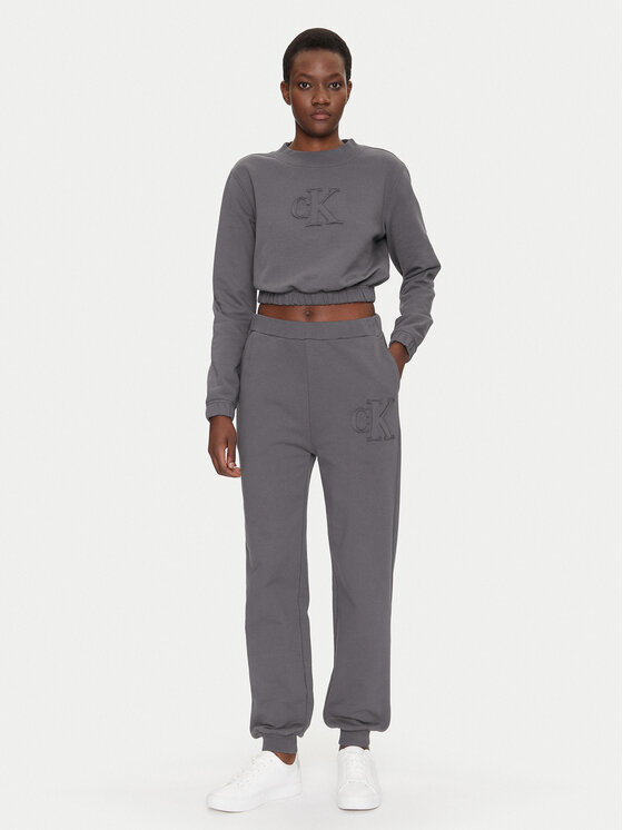 Calvin Klein Jeans Calvin Klein Jeans Mikina J20J225363 Sivá Regular Fit
