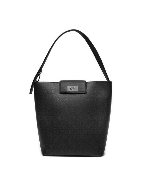 Zdjęcia - Torebka damska Calvin Klein Torebka Ck Push Bucket BagEpi Mn K60K612344 Czarny 