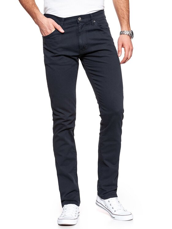 Wrangler Wrangler Spodnie materiałowe LARSTON Niebieski Slim Fit