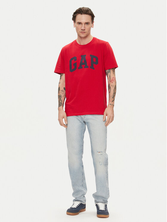 Gap Gap T-Shirt 856659-05 Czerwony Regular Fit