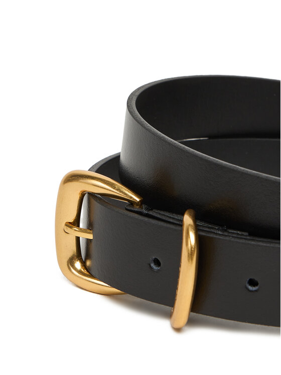 Calvin Klein Calvin Klein Ženski remen Sarah 2 Piece Logo Buckle Belt LV04K7012G Crna