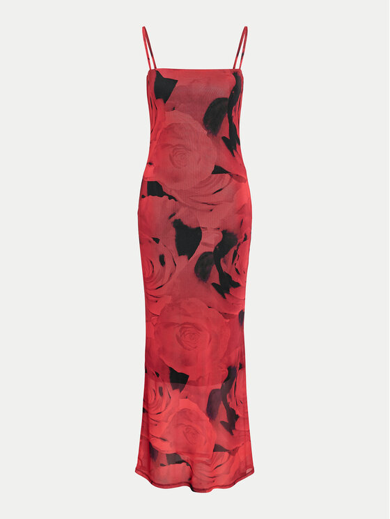 Noisy May Noisy May Ljetna haljina Rosa 27033451 Crvena Slim Fit
