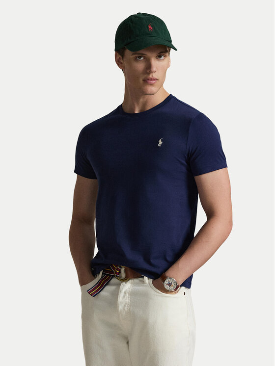 Polo Ralph Lauren Polo Ralph Lauren T-shirt 710671438525 Blu scuro Slim Fit