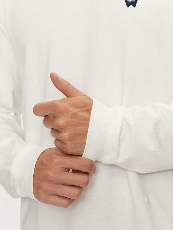 Wrangler Wrangler Longsleeve Sign Off 112357431 Bianco Regular Fit