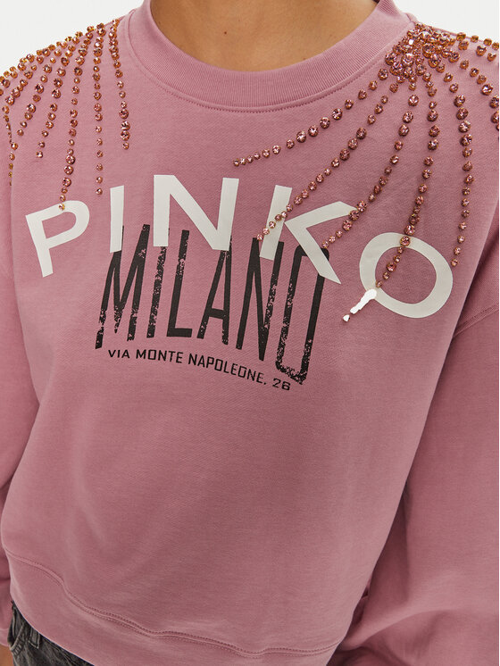 PINKO PINKO Суитшърт Ceresole 102827 A1LU Розов Regular Fit