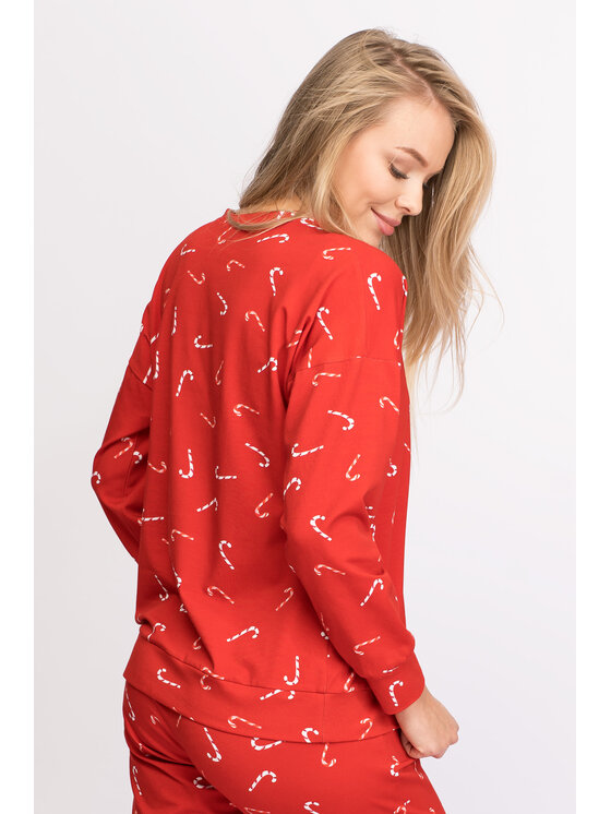 LaLupa LaLupa Piżama LA146 Czerwony Comfort Fit