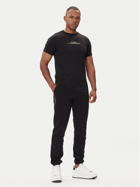 KARL LAGERFELD KARL LAGERFELD T-shirt 755061 554242 Crna Regular Fit