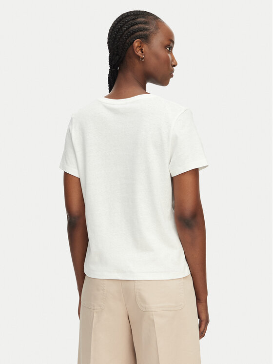 Tommy Hilfiger Tommy Hilfiger T-krekls WW0WW48704 Balts Regular Fit