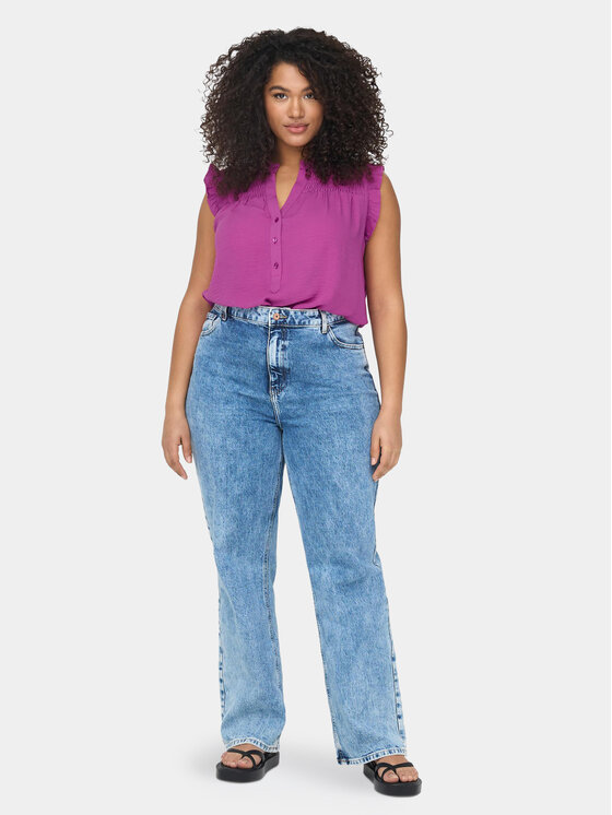 ONLY Carmakoma ONLY Carmakoma топ 15284993 Виолетов Regular Fit