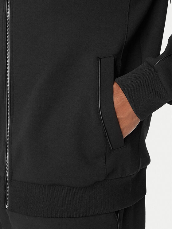 KARL LAGERFELD KARL LAGERFELD Džemperis ar kapuci 705014 564902 Melns Regular Fit
