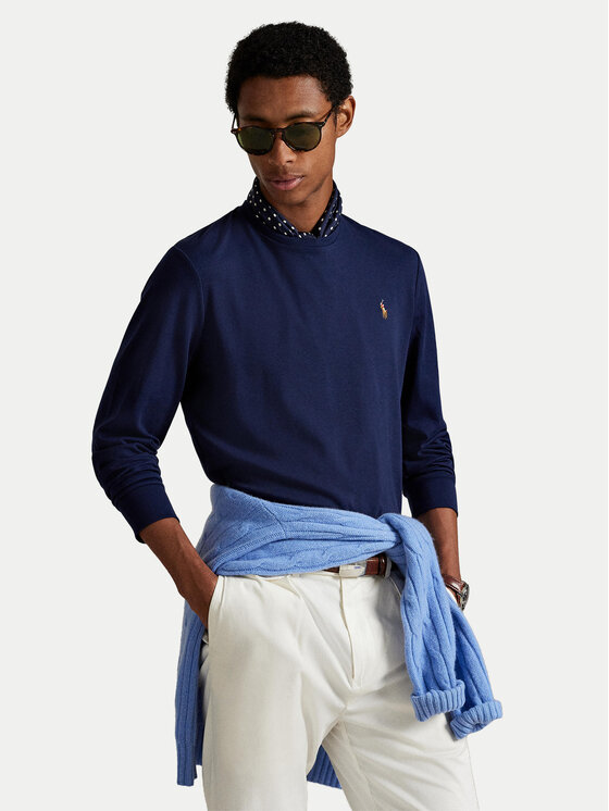 Polo Ralph Lauren Polo Ralph Lauren Longsleeve 710760121 Bleumarin Slim Fit