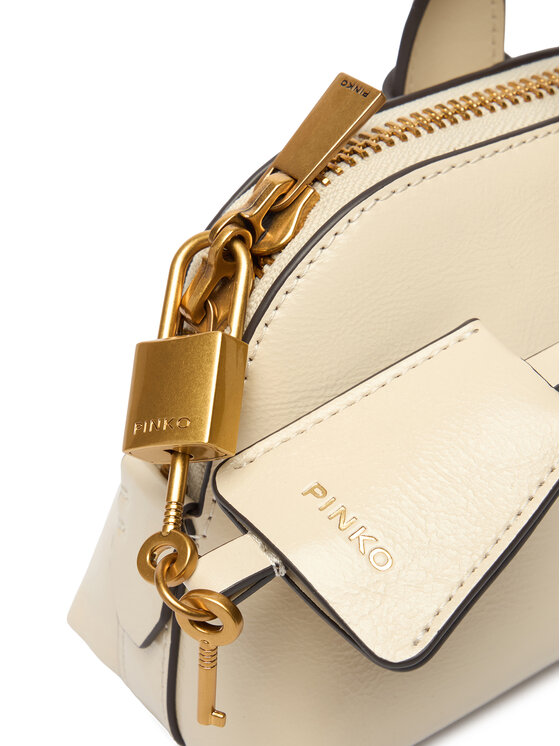 PINKO PINKO Rankinė Bowling Bag Baguette AI 25-26 105334 A2VW Écru