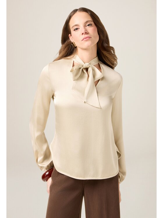 Oltre Oltre Blusa 2091R003186N021 Bianco Regular Fit