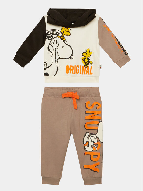 Original Marines Tepláková súprava DDAV0680NM Hnedá Regular Fit