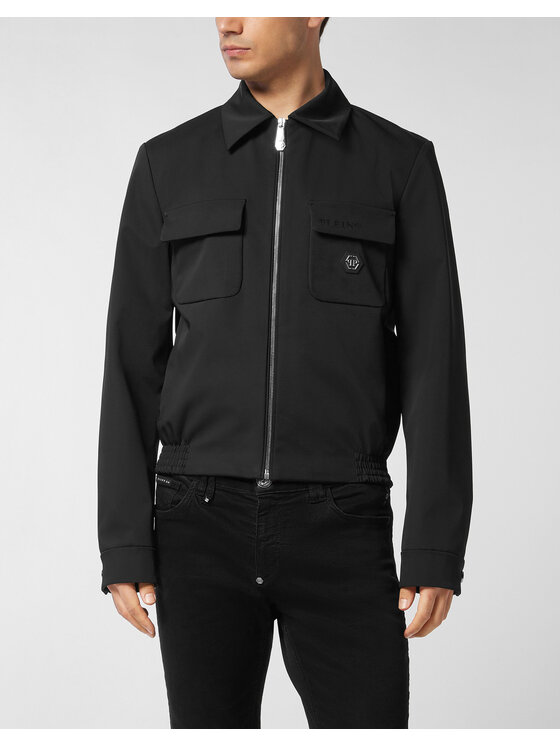 PHILIPP PLEIN PHILIPP PLEIN Kurtka bomber 25521 Czarny Regular Fit